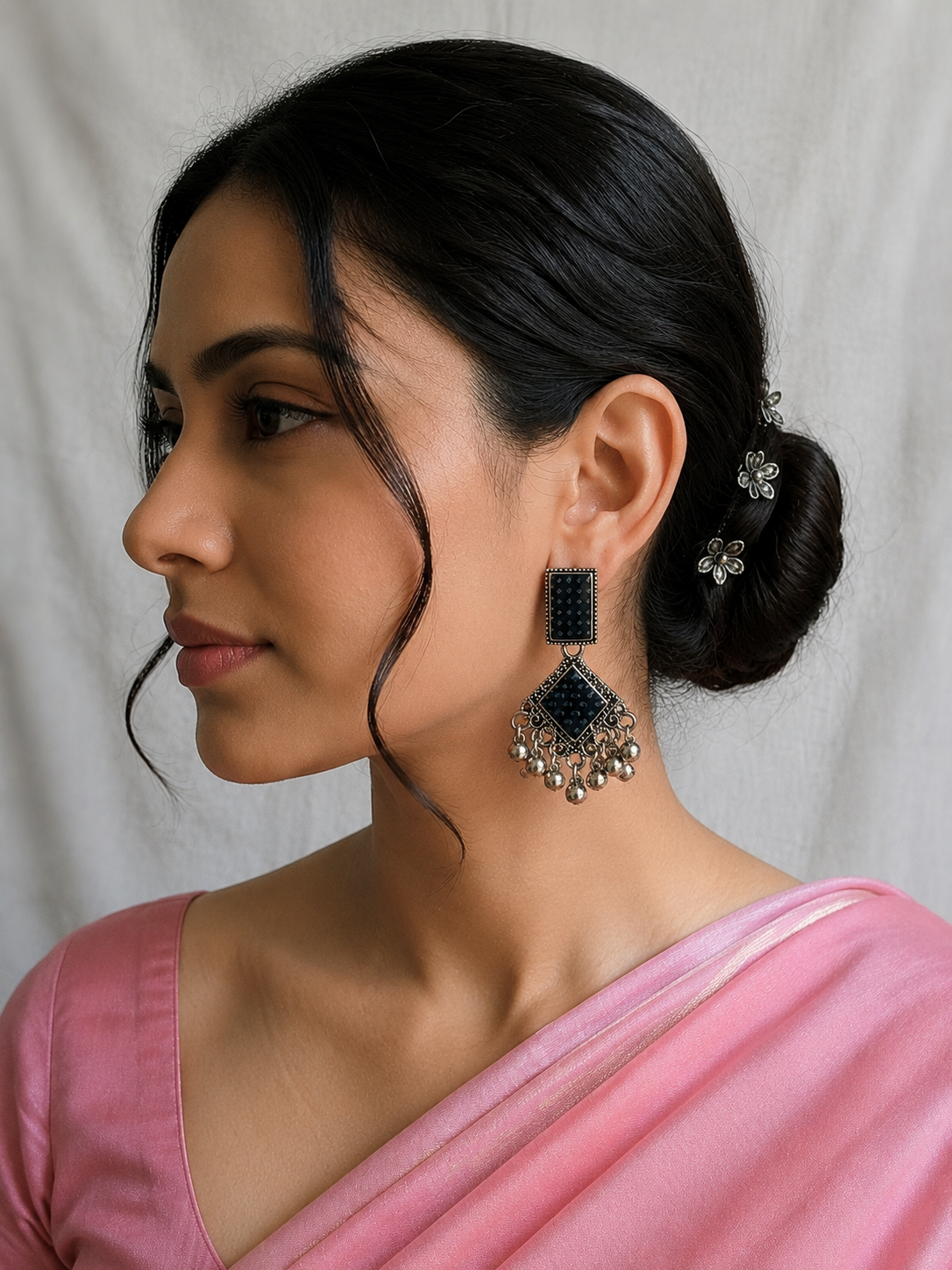 MoonVibe Silver Jhumkas – Joy 12