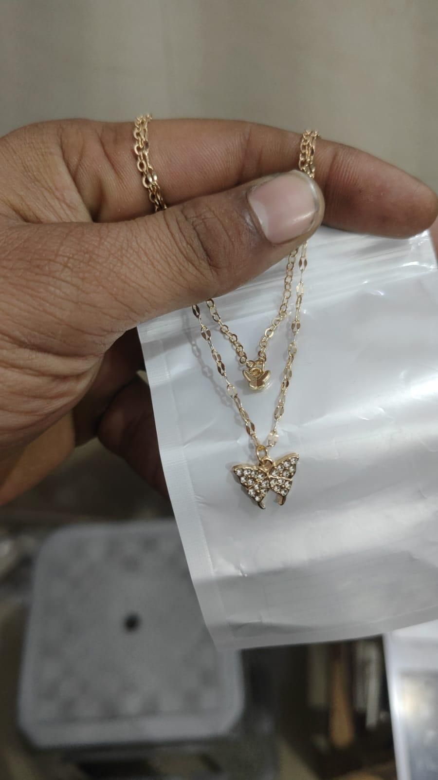 Elegant Gold Butterfly Necklace