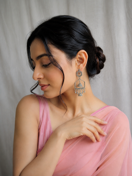 MoonVibe Silver Jhumkas – Joy 12