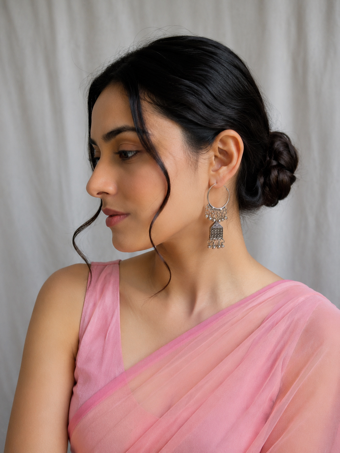 MoonVibe Silver Jhumkas – Joy 12