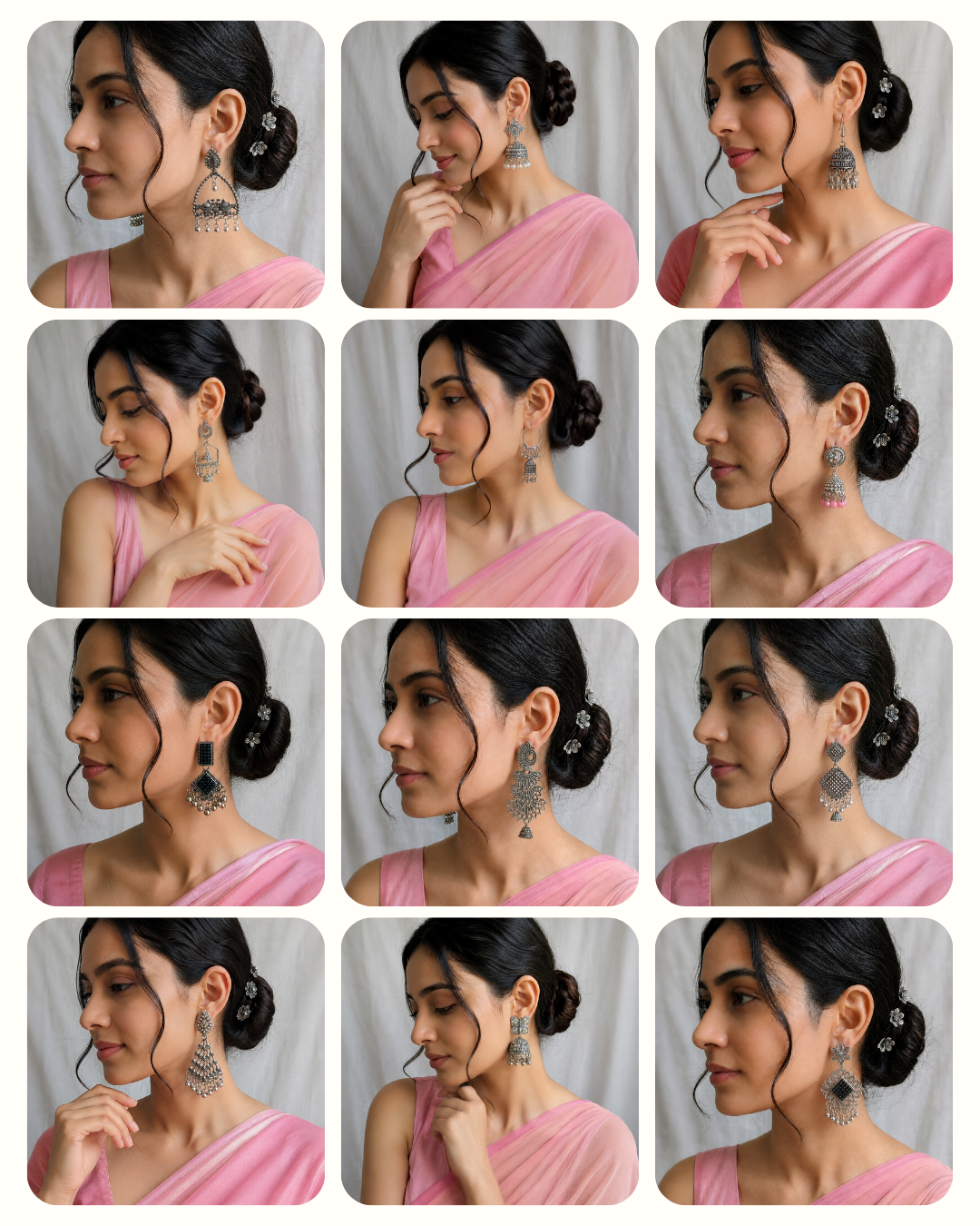 MoonVibe Silver Jhumkas – Joy 12
