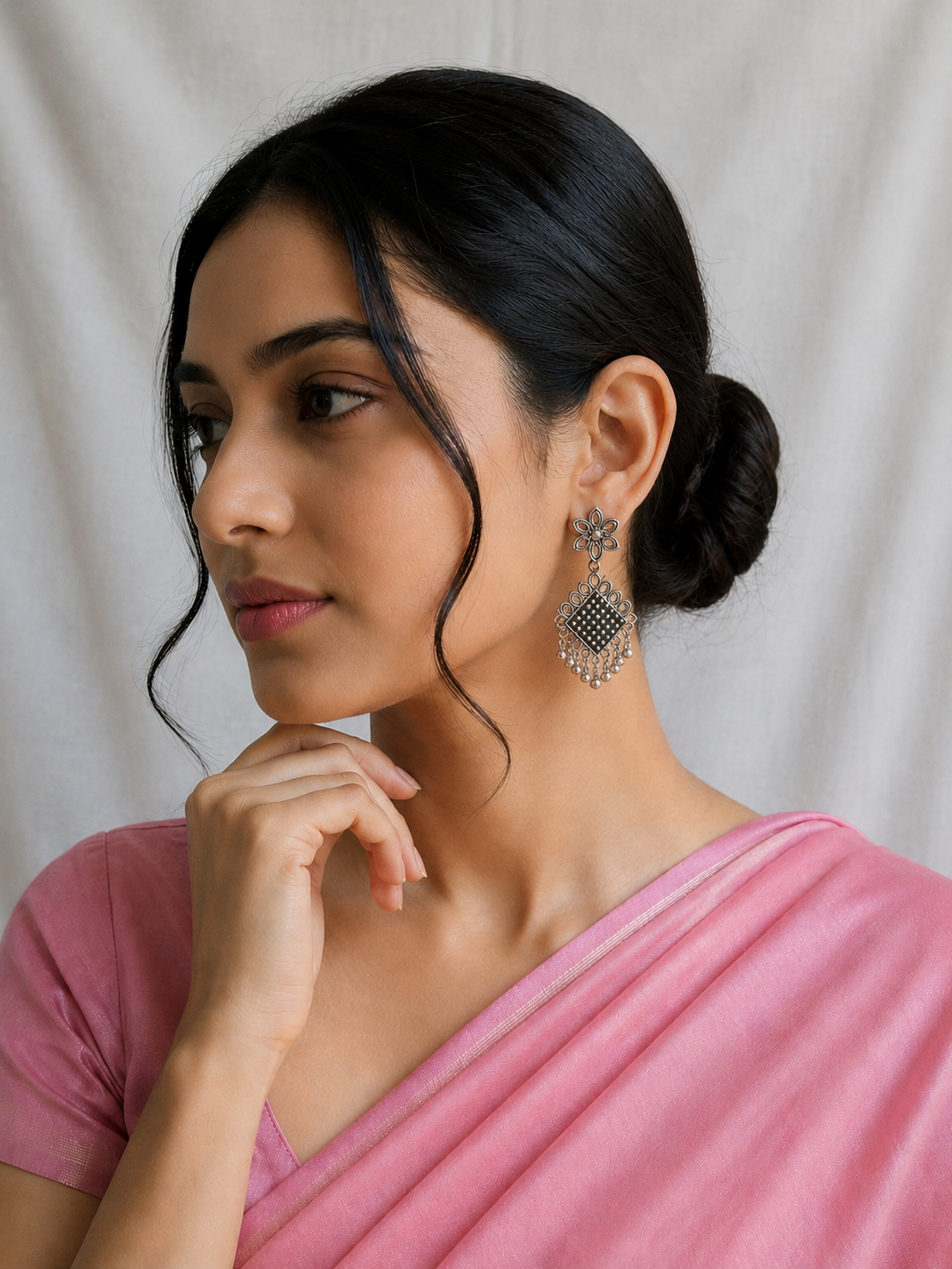 MoonVibe Silver Jhumkas – Joy 12